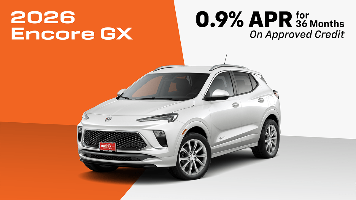 2026 Encore GX 0.9% for 36 Mo.