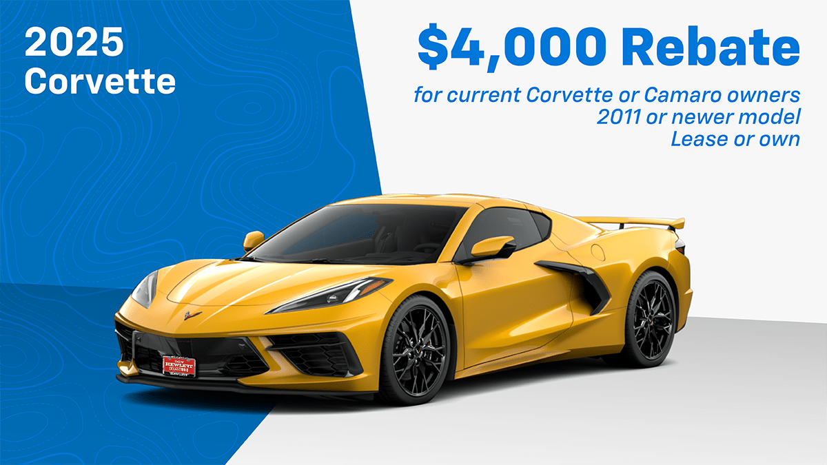 2025 Corvette $4,000 Rebate for Corvette Owners