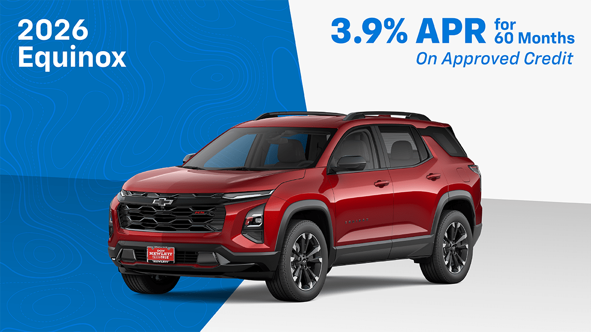 2026 Equinox 3.9% for 60 Mo.