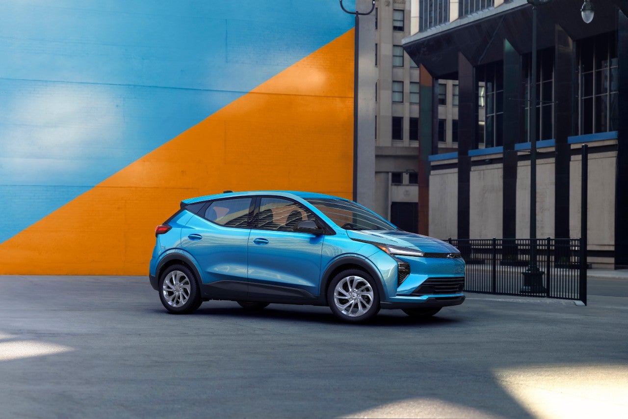 2027 Chevrolet Bolt LT front three-quarter view
