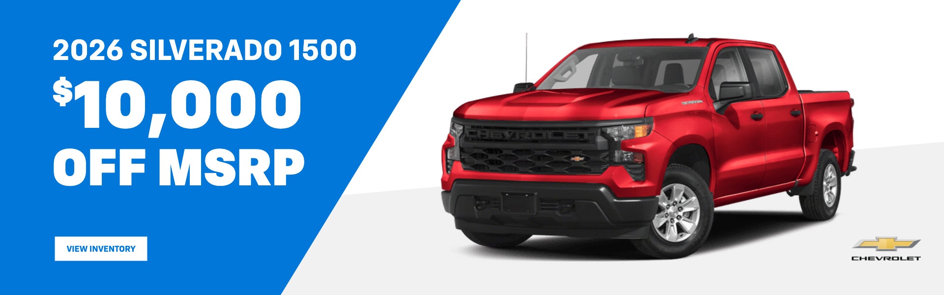 2026 Silverado 1500 | $10,000 OFF