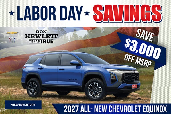 Save $3,000 OFF Equinox