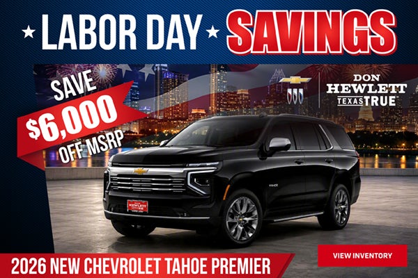 Save $6,000 OFF Tahoe Premier