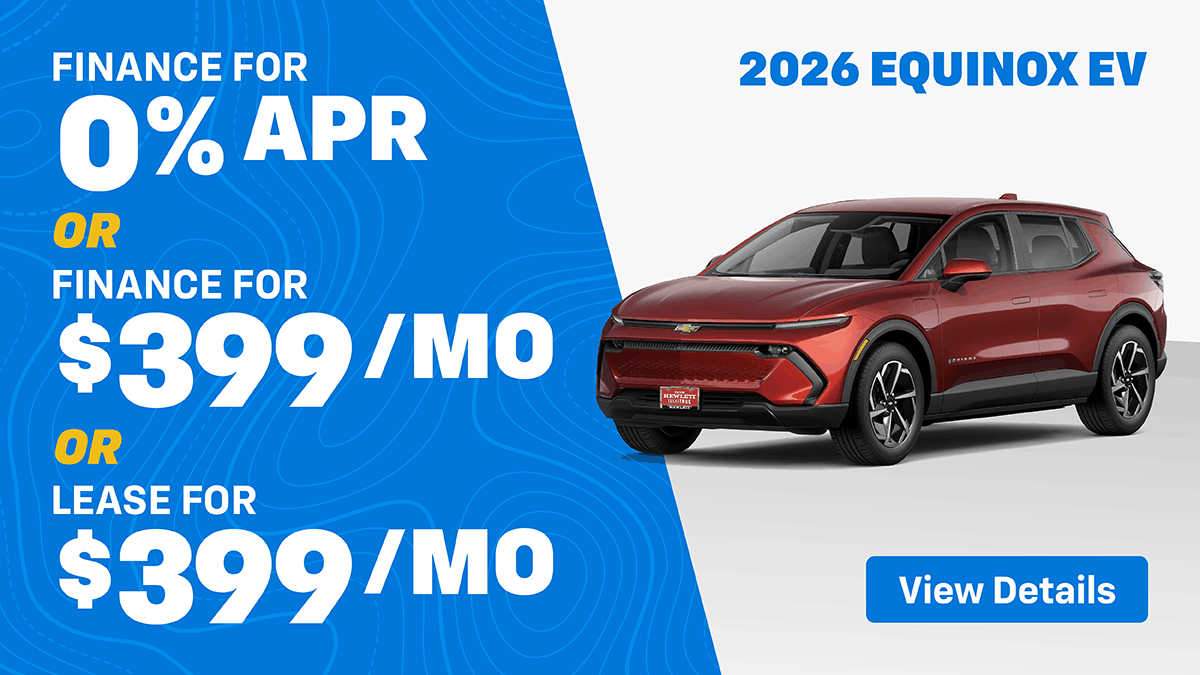 2026 Equinox EV $399 Mo Lease OR $399 Mo Finance ZERO Down OR 0% @ 60 Mo