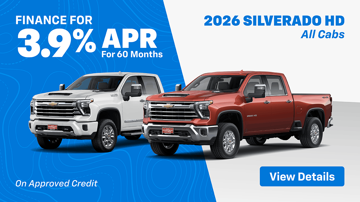 2026 Silverado HD 2500/3500 3.9% for 60 Mo.