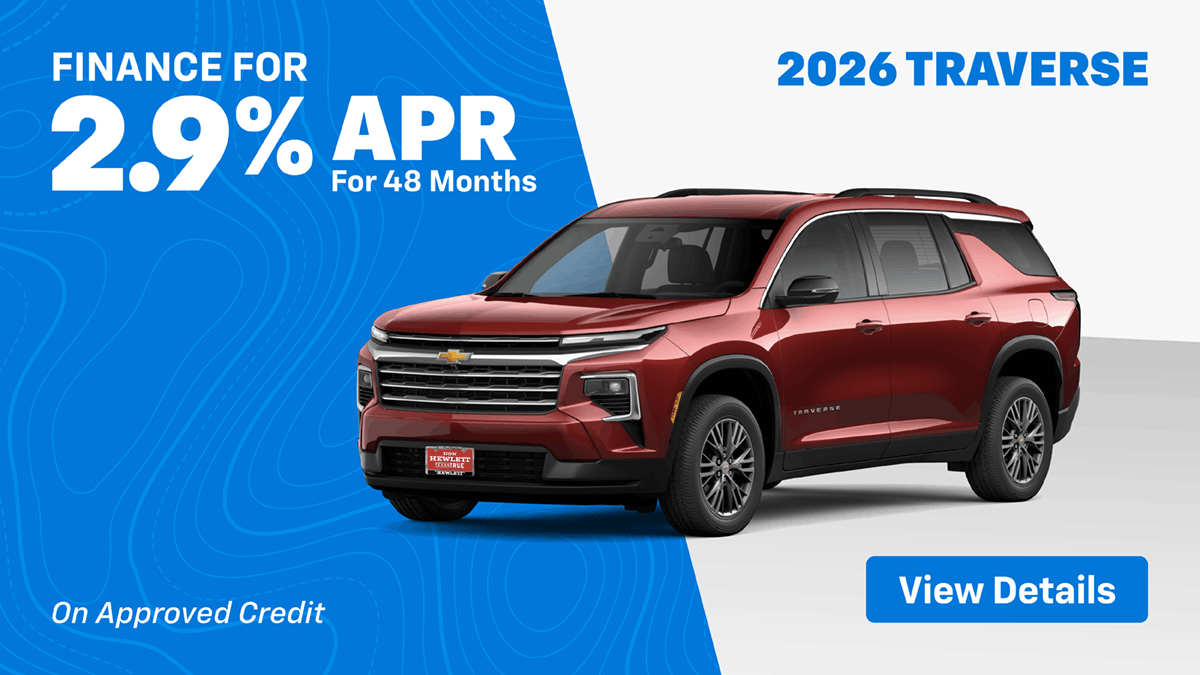 2026 Traverse 2.9% for 48 Months